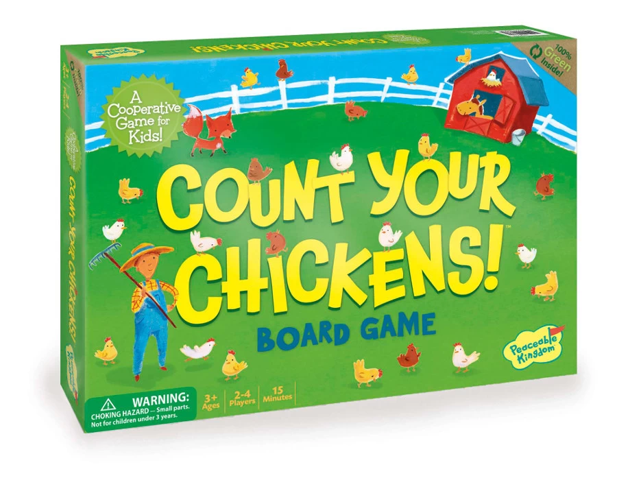 Peaceable Kingdom Count Your Chickens Board Game 3 Peaceable Kingdom Count Your Chickens Board Game