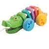 Plan Toys - Rainbow Alligator Pull Along Toy 1 Plan Toys - Rainbow Alligator Pull Along Toy -Trendy Toy Store PT1416