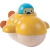 Plan Toys - Submarine And Submariner Wooden Eco Bath Toy 2 Plan Toys - Submarine And Submariner Wooden Eco Bath Toy -Trendy Toy Store PT5669