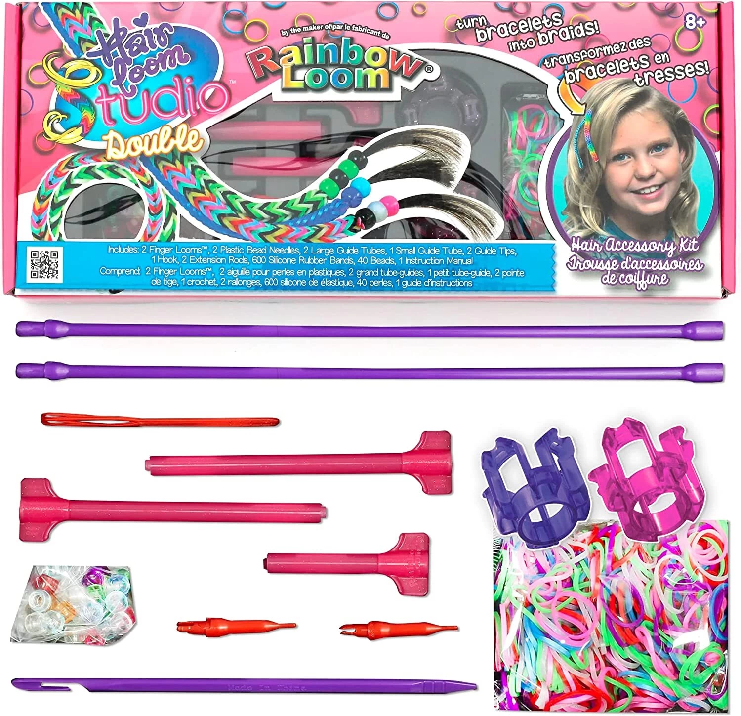 Rainbow Loom Hair Loom Studio Double Kit 3 Rainbow Loom Hair Loom Studio Double Kit