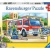 Ravensburger - Police And Firefighters Jigsaw Puzzle 2x12pc -Trendy Toy Store RB07574 4