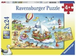 Ravensburger - Seaside Holiday 2x24pc Jigsaw Puzzle