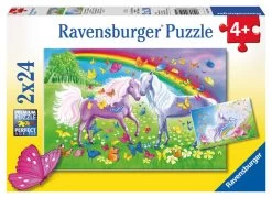 Ravensburger Rainbow Horses Jigsaw Puzzle 2x24pc