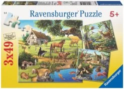 Ravensburger Forest, Zoo & Pets 3x49pc Jigsaw Puzzles
