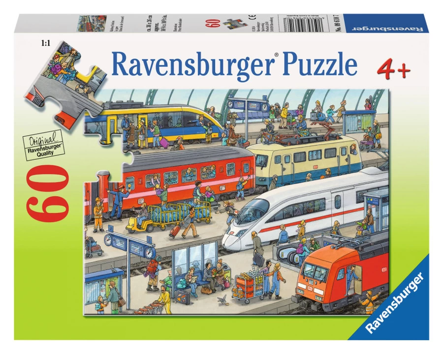 Ravensburger Railway Station Jigsaw Puzzle 60pc 3 Ravensburger Railway Station Jigsaw Puzzle 60pc