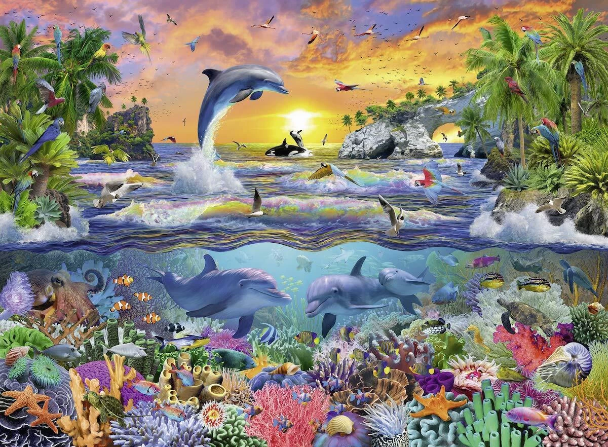 Ravensburger Tropical Paradise 100pc Jigsaw Puzzle 3 Ravensburger Tropical Paradise 100pc Jigsaw Puzzle