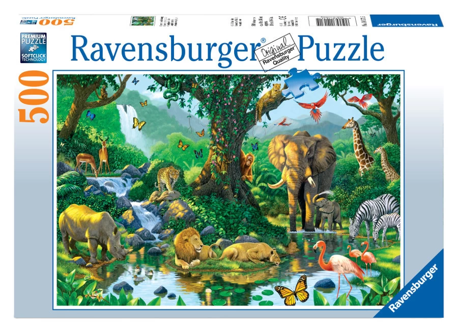 Ravensburger - Harmony In The Jungle Jigsaw Puzzle 500pc 3 Ravensburger - Harmony In The Jungle Jigsaw Puzzle 500pc