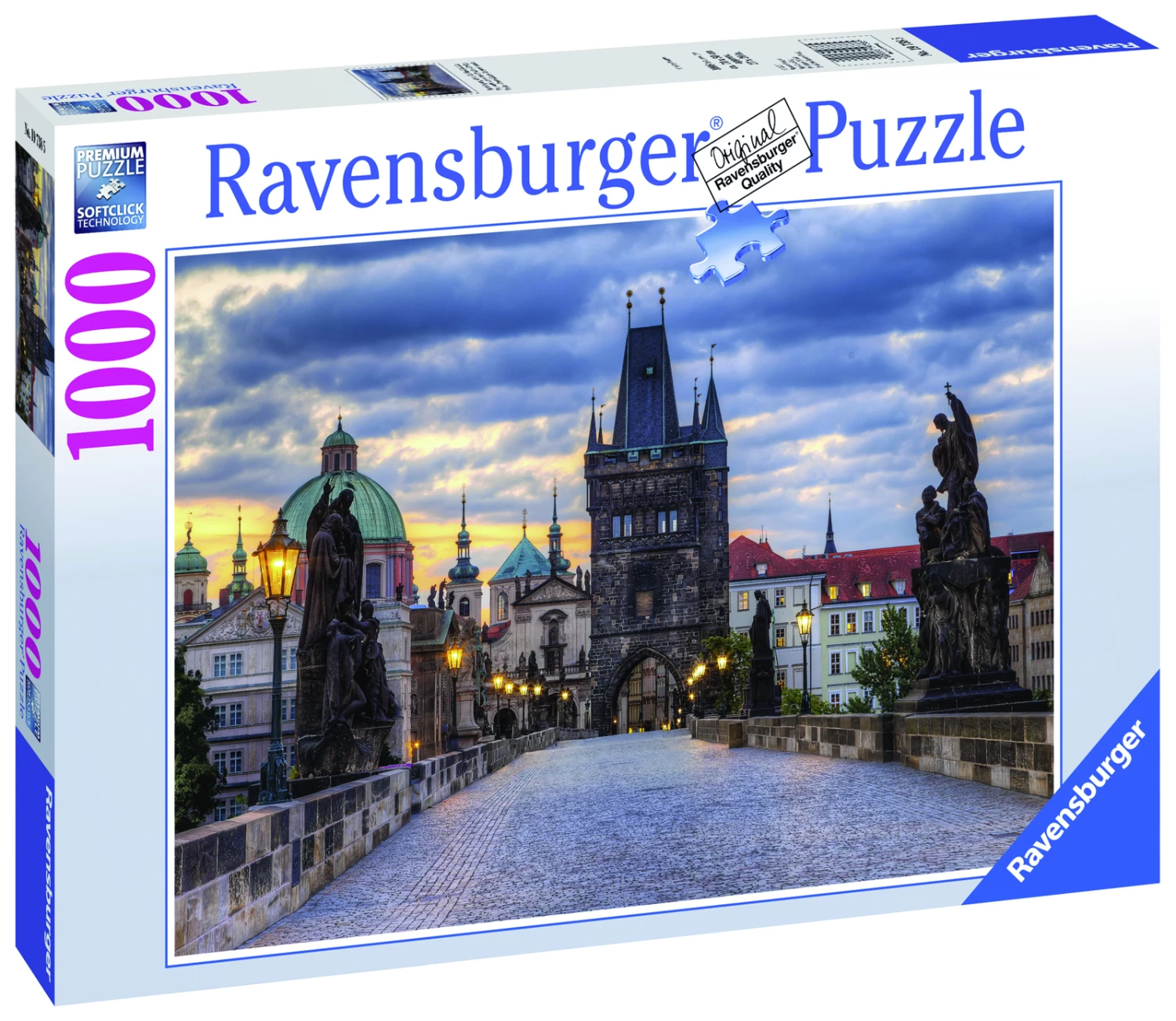 Ravensburger Charles Bridge At Dawn Jigsaw Puzzle 1000pc 3 Ravensburger Charles Bridge At Dawn Jigsaw Puzzle 1000pc