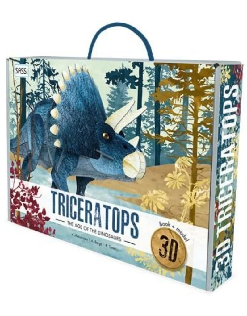 Sassi Junior | The Age Of The Dinosaur - Triceratops 3D Model And Book 3 Sassi Junior | The Age Of The Dinosaur - Triceratops 3D Model And Book