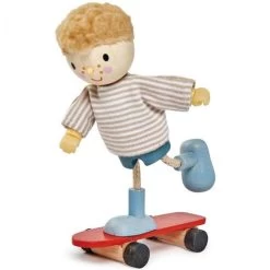 Tender Leaf Toys Tender Leaf Edward Goodwood Wooden Doll With Skateboard