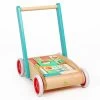Tender Leaf Toys Tender Leaf Baby Block Walker | Wagon With Wooden Blocks