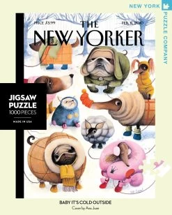 The New York Puzzle Company | New Yorker Baby It's Cold Outside 1000pc Jigsaw Puzzle