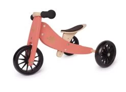 Kinderfeets Tiny Tot 2 In 1 Tricycle & Balance Bike | CORAL