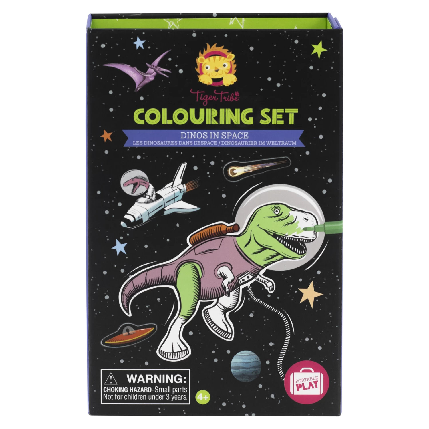 Tiger Tribe Colouring Set - Dinos In Space 3 Tiger Tribe Colouring Set - Dinos In Space