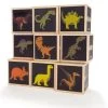 Uncle Goose Dinosaur Blocks - 9 Pce Handmade Wooden Block Set 1 Uncle Goose Dinosaur Blocks - 9 Pce Handmade Wooden Block Set -Trendy Toy Store UG DIN9